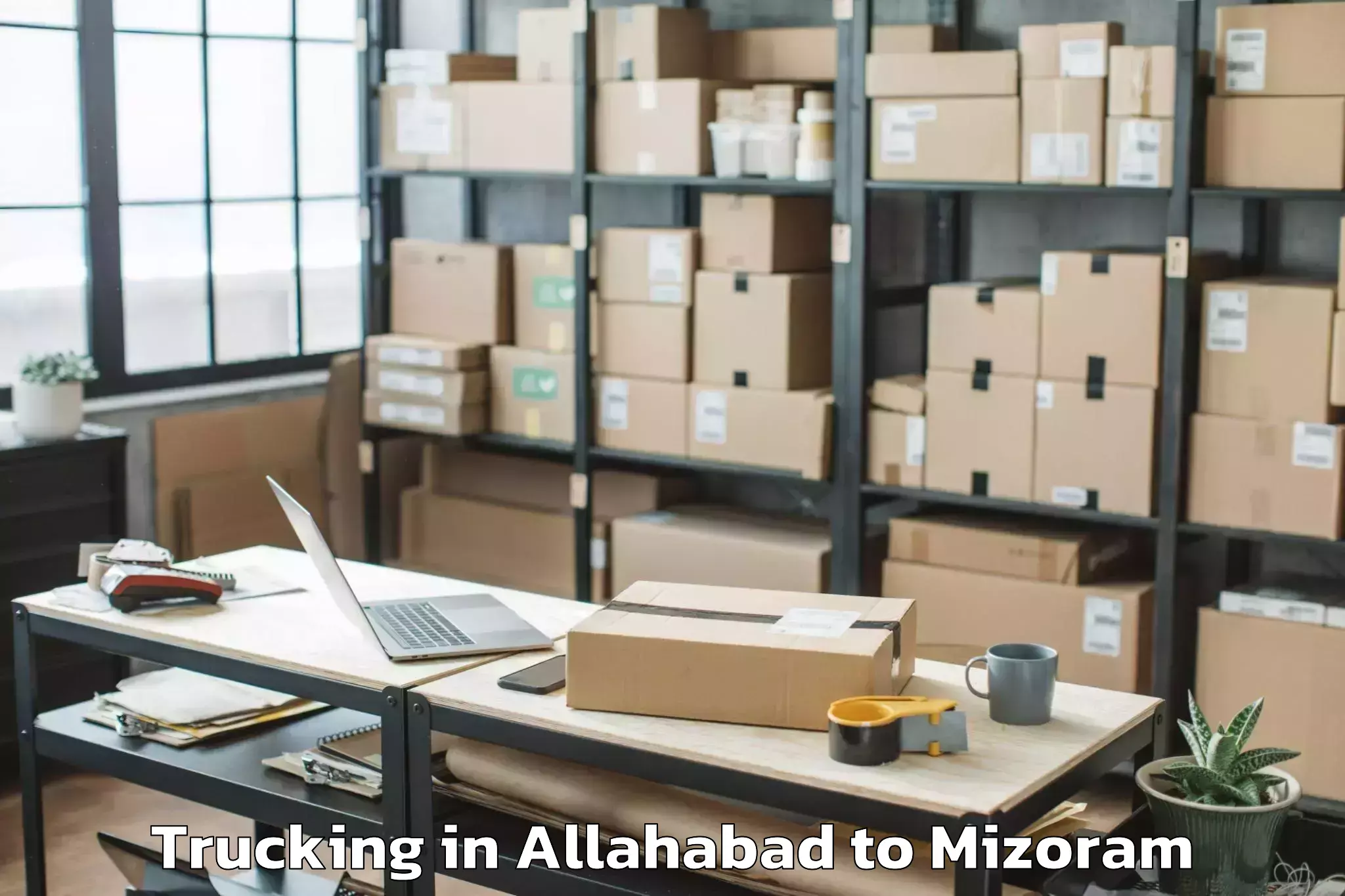 Comprehensive Allahabad to Saitual Trucking